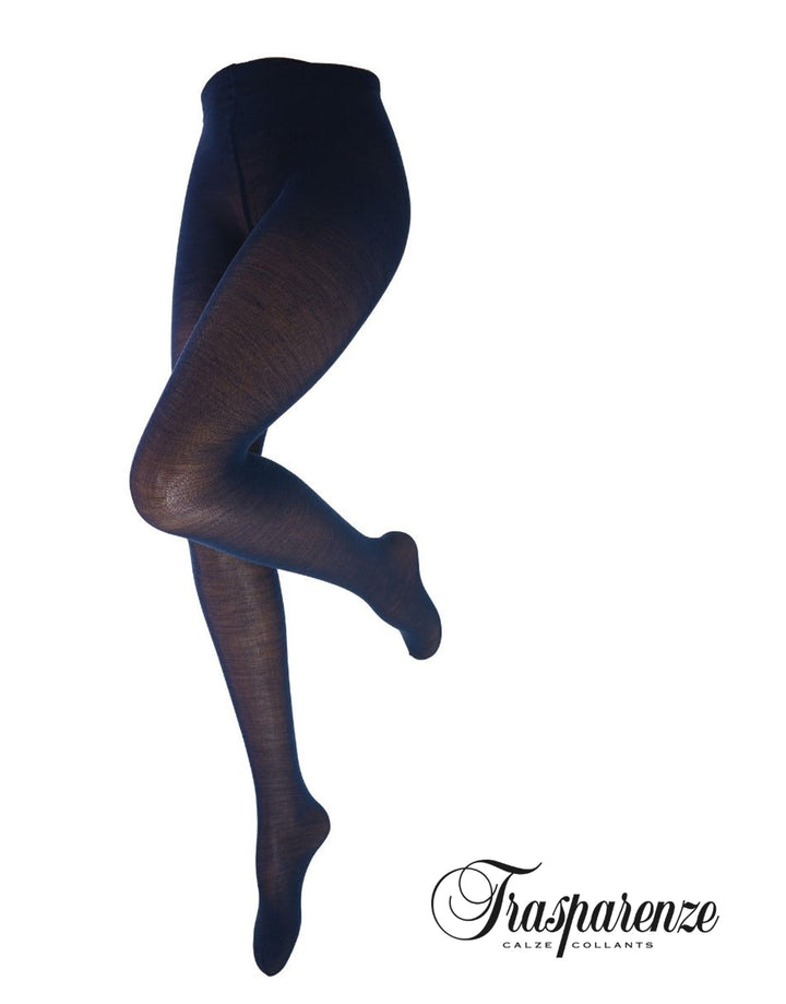 Trasparenze Alison Wool 100 Denier Tights Blu Melange