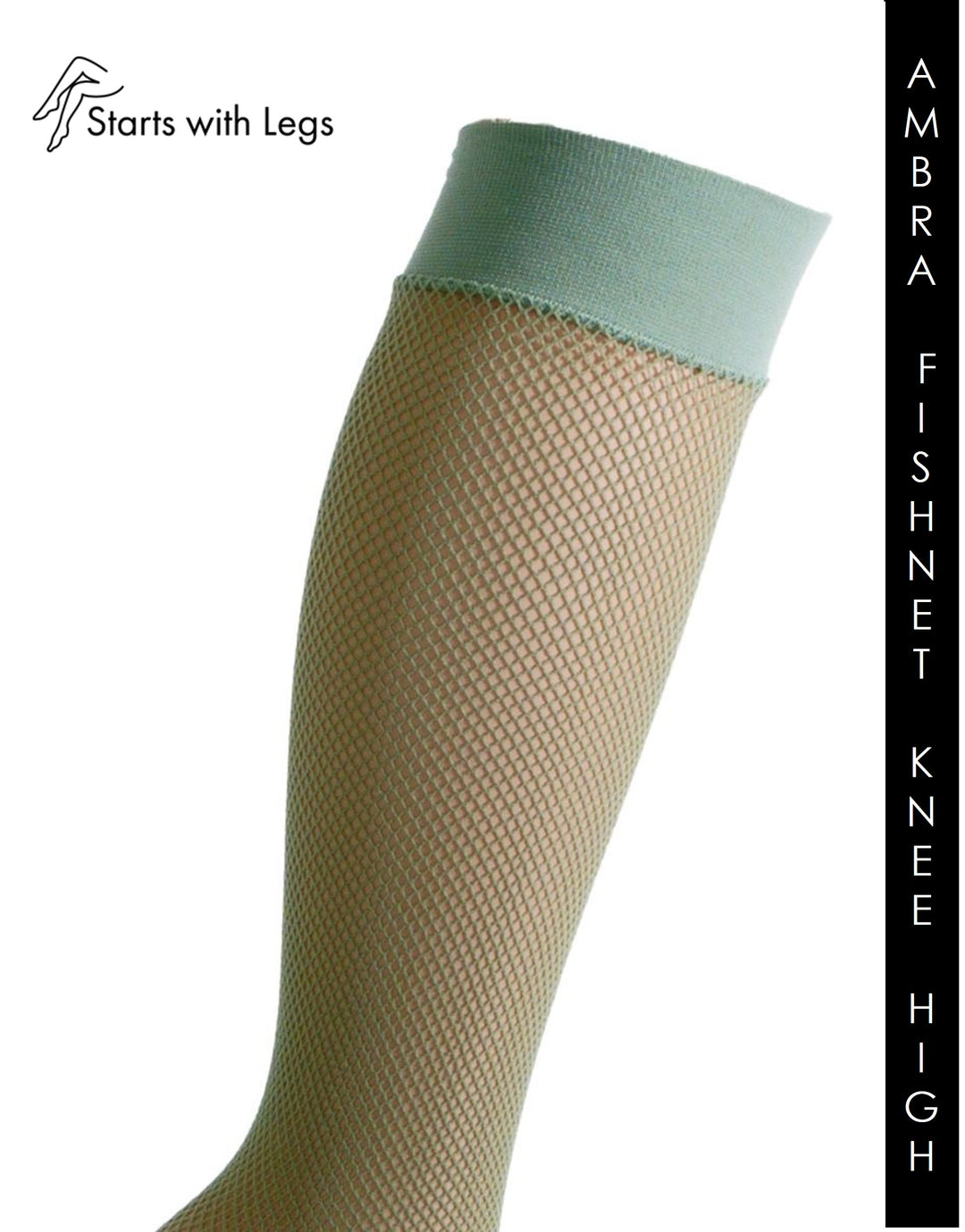 Trasparenze Ambra Micronet Knee Highs Sage