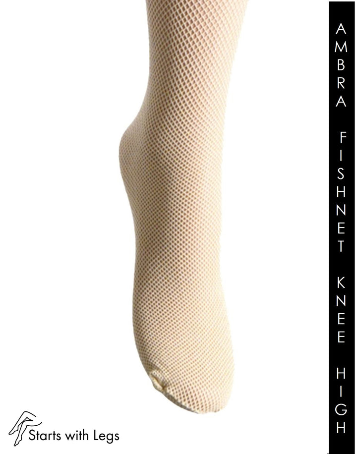 Trasparenze Ambra Micronet Knee Highs Panna