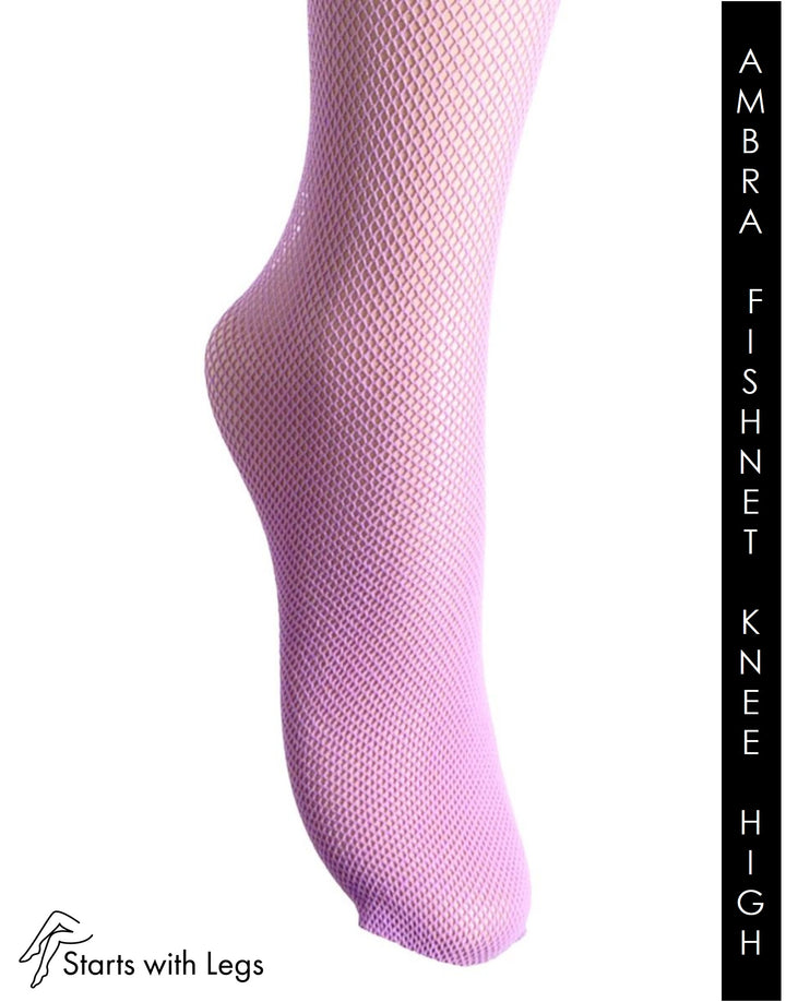 Trasparenze Ambra Micronet Knee Highs Pink