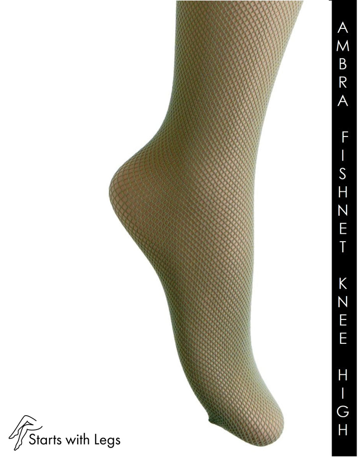 Trasparenze Ambra Micronet Knee Highs Sage