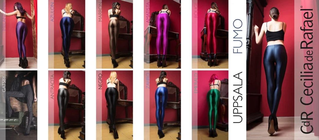 CDR Sale 150 Denier Uppsala Wet Look Tights 28150 Silver