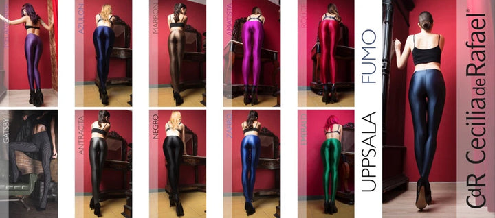 CDR Sale 150 Denier Uppsala Wet Look Tights 28150 Silver
