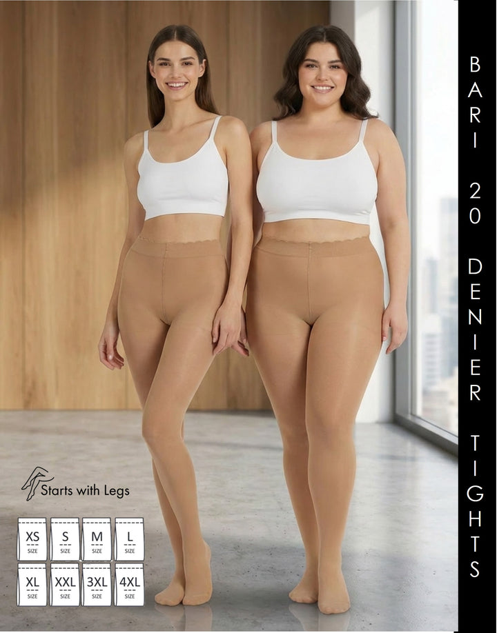 Cette Bari 20 Denier Sheer Tight with Bikini Brief Summer