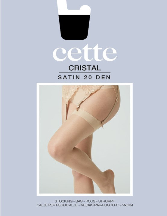 Cette Cristal 20 Denier Stockings Black