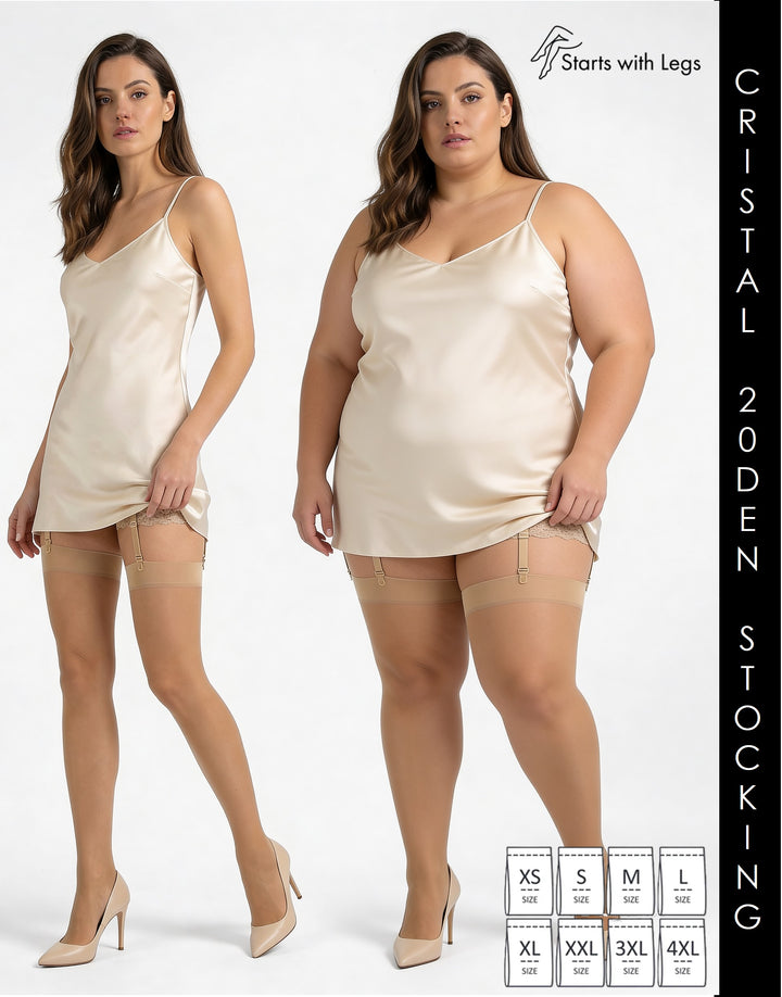 Cette Cristal 20 Denier Stockings Natural