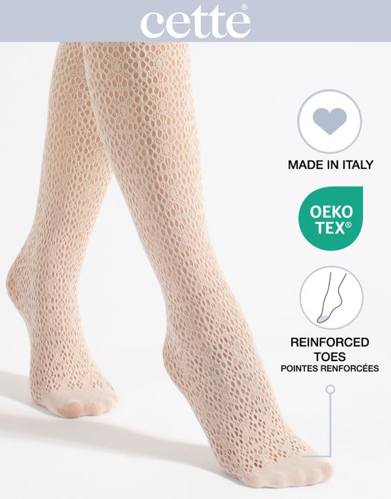 Cette Crotchet Openwork Tight White 445-608