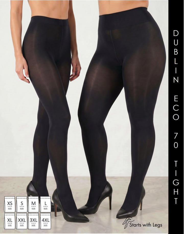 Cette Dublin ECO 70 Denier Tights Black