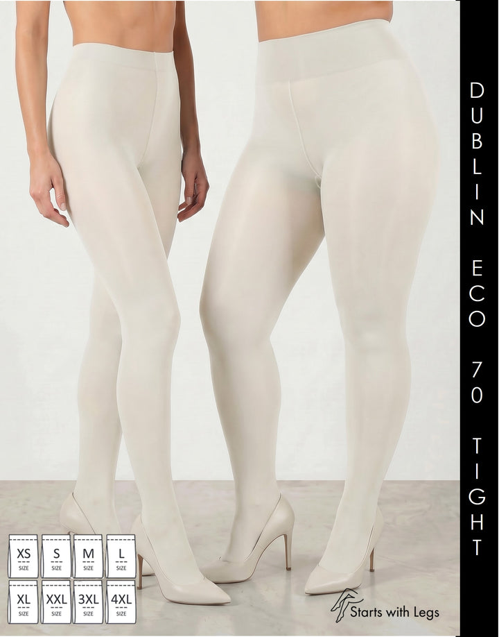 Cette Dublin ECO 70 Denier Tights Off White
