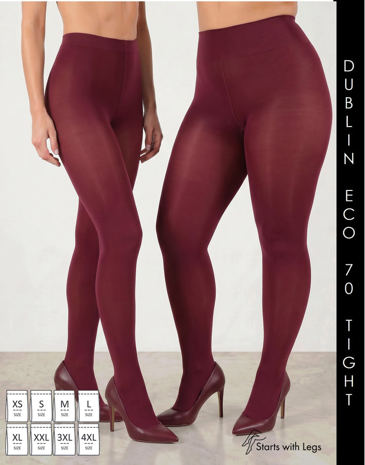 Cette Dublin ECO 70 Denier Tights Red Chilli Pepper