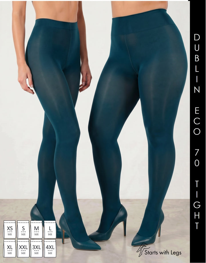 Cette Dublin ECO 70 Denier Tights Petrol