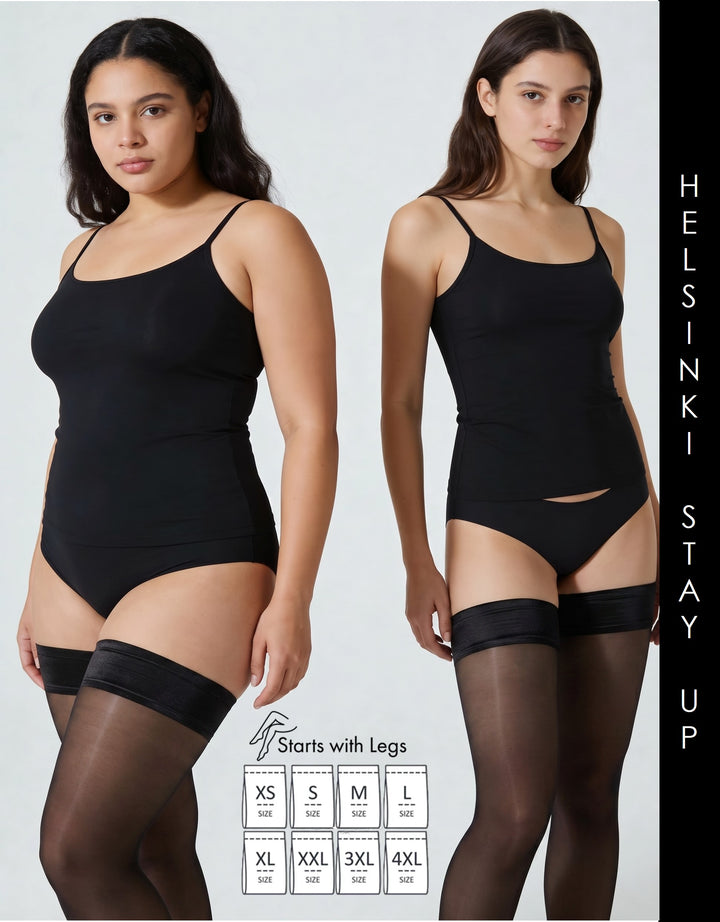 Cette Helsinki 60 Denier Stay Ups Black