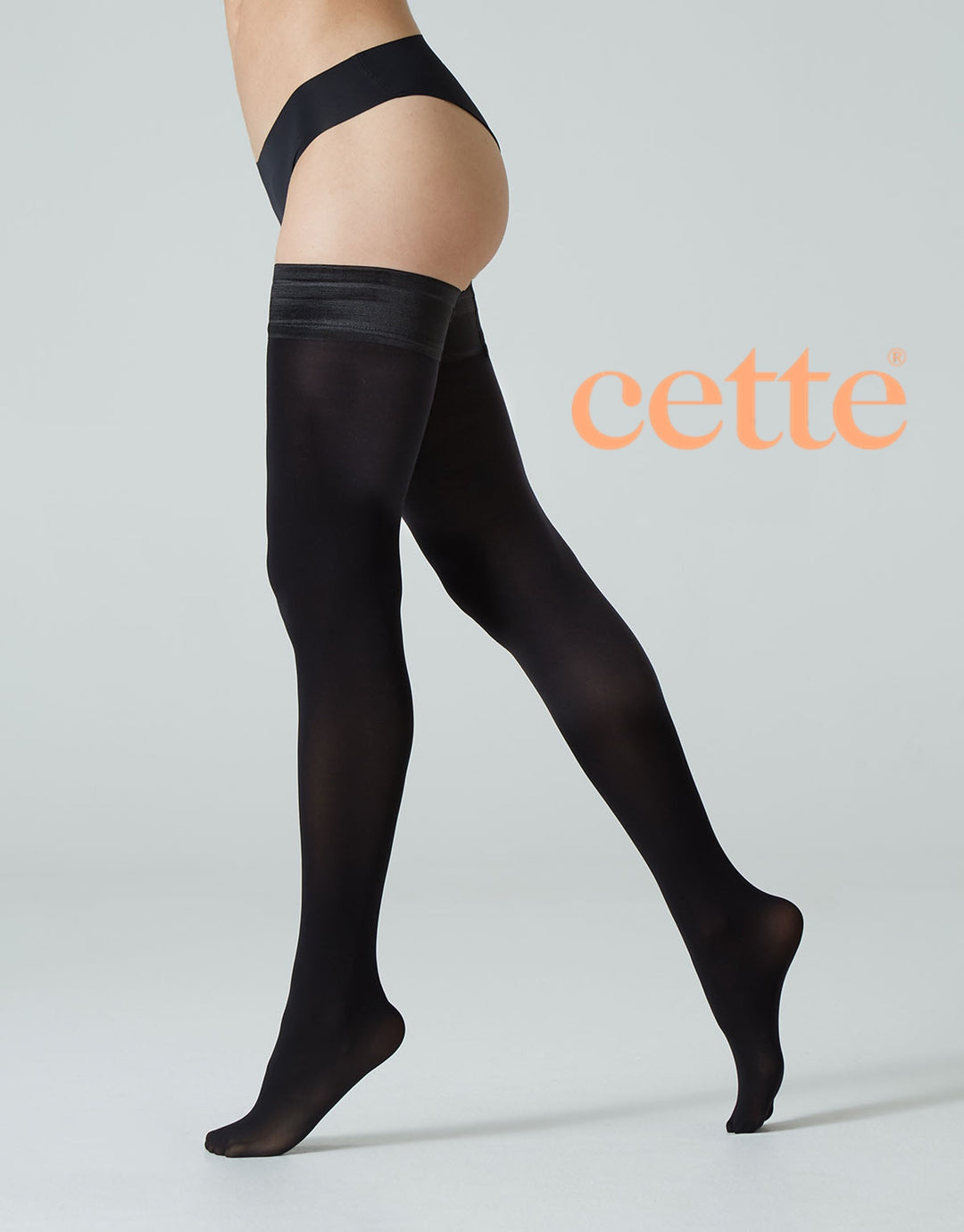 Cette Helsinki 60 Denier Stay Ups Black