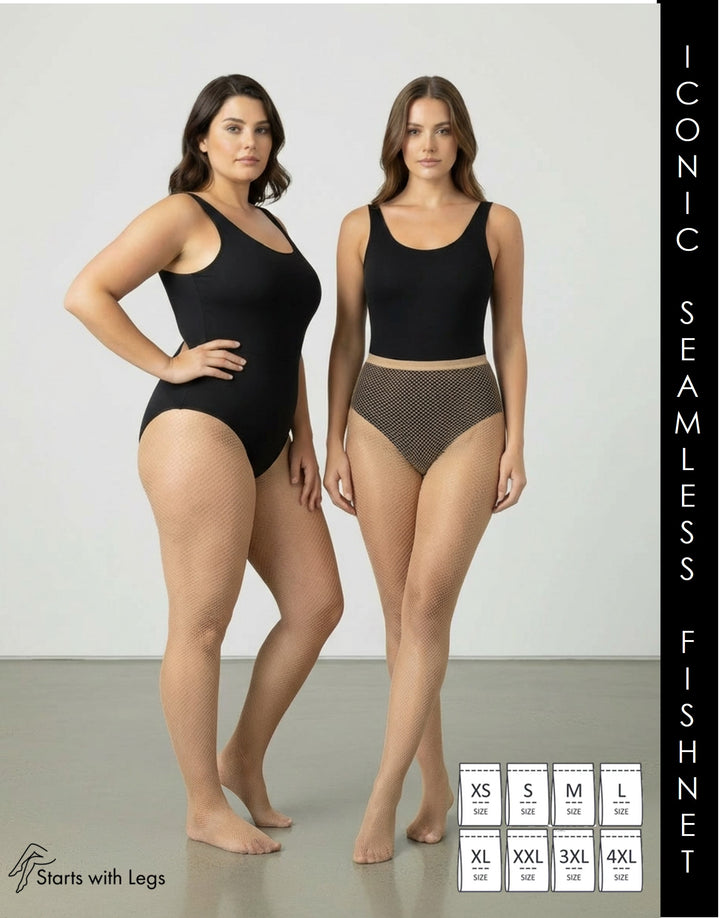 Cette Iconic Seamless Fishnet Tight Natural