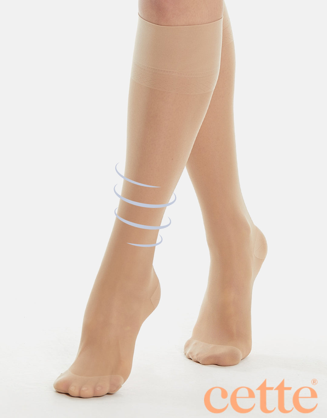 Cette Active Support 70 Knee Highs Natural S200-804