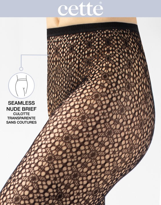 Cette Crotchet Openwork Tight Black 445-902