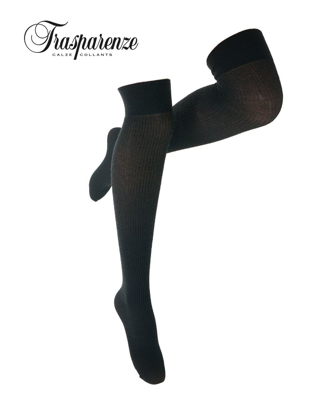Trasparenze Dora Woolen Over the Knee High Sock Fumo