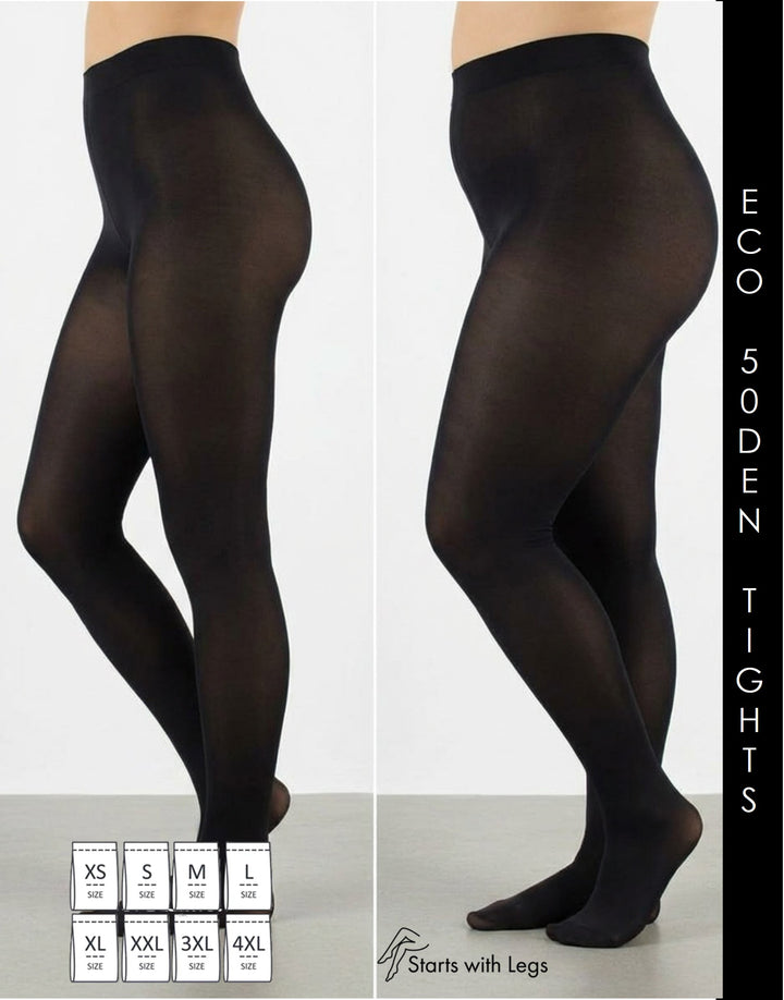 Cette ECO 50 Denier Tights Black