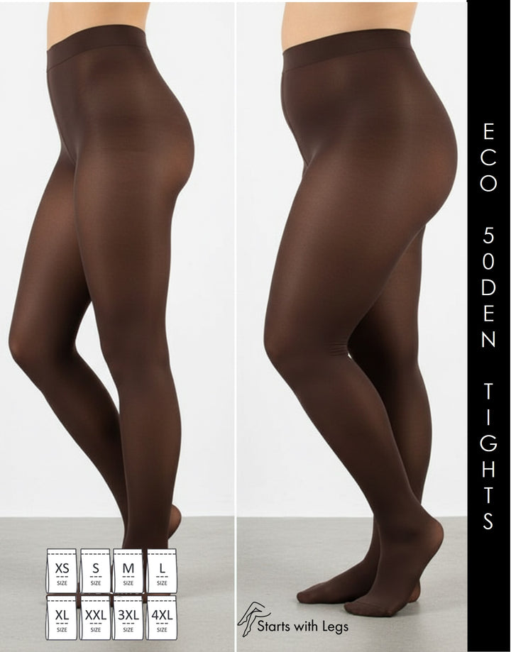 Cette ECO 50 Denier Tights Walnut