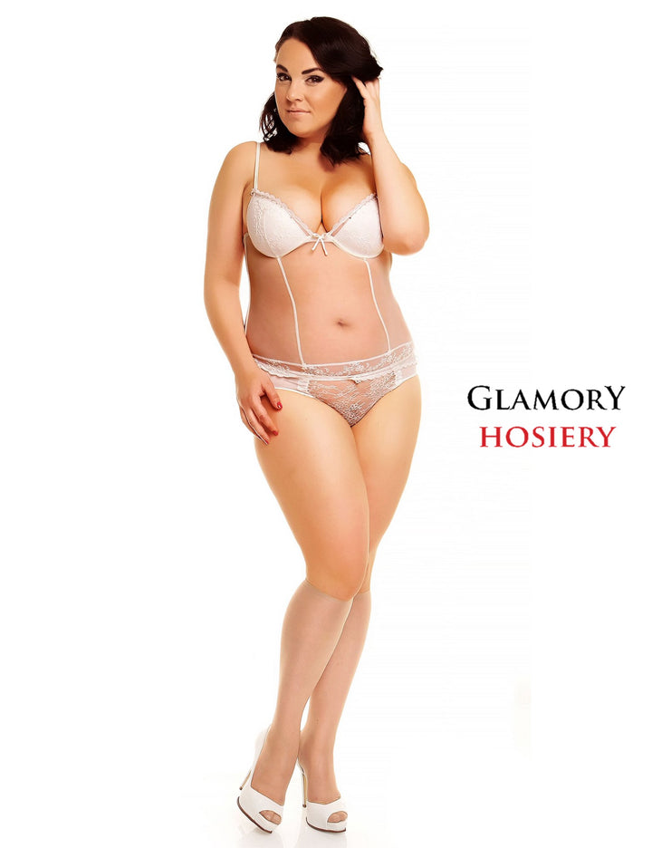 Glamory FIT 20 Knee High Stockings (Extra Wide) 50142 Make Up