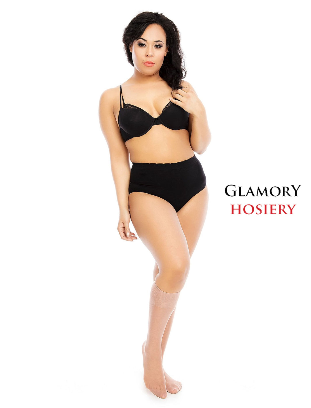 Glamory Fit 50 Microfibre Knee High (Extra Wide) 50145 Make Up