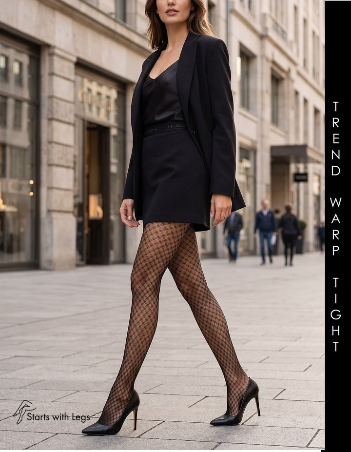 Kunert Hudson Warp Tights Black 001749 Sale