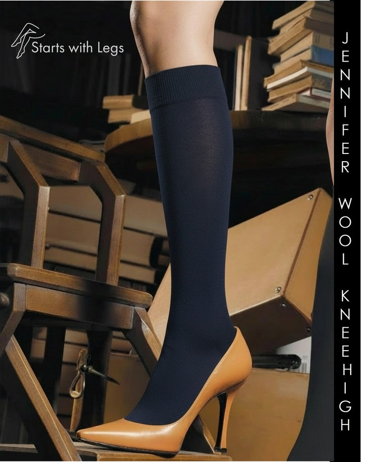 Trasparenze Jennifer Wool Knee High Socks Blu