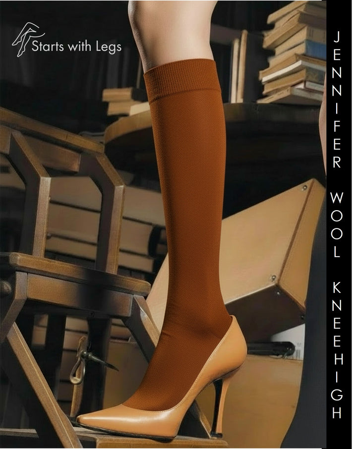 Trasparenze Jennifer Wool Knee High Socks Bruciato