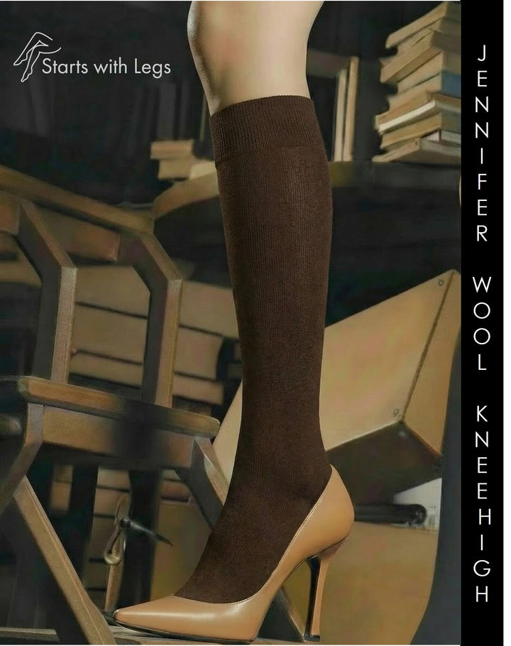 Trasparenze Jennifer Wool Knee High Socks Marrone