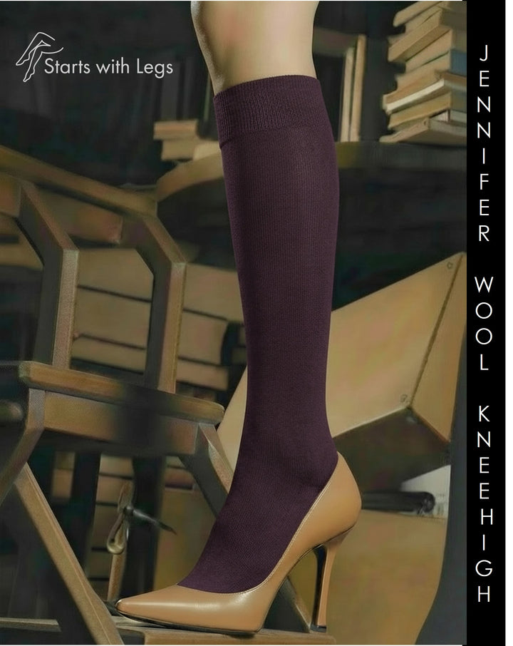Trasparenze Jennifer Wool Knee High Socks Prugna