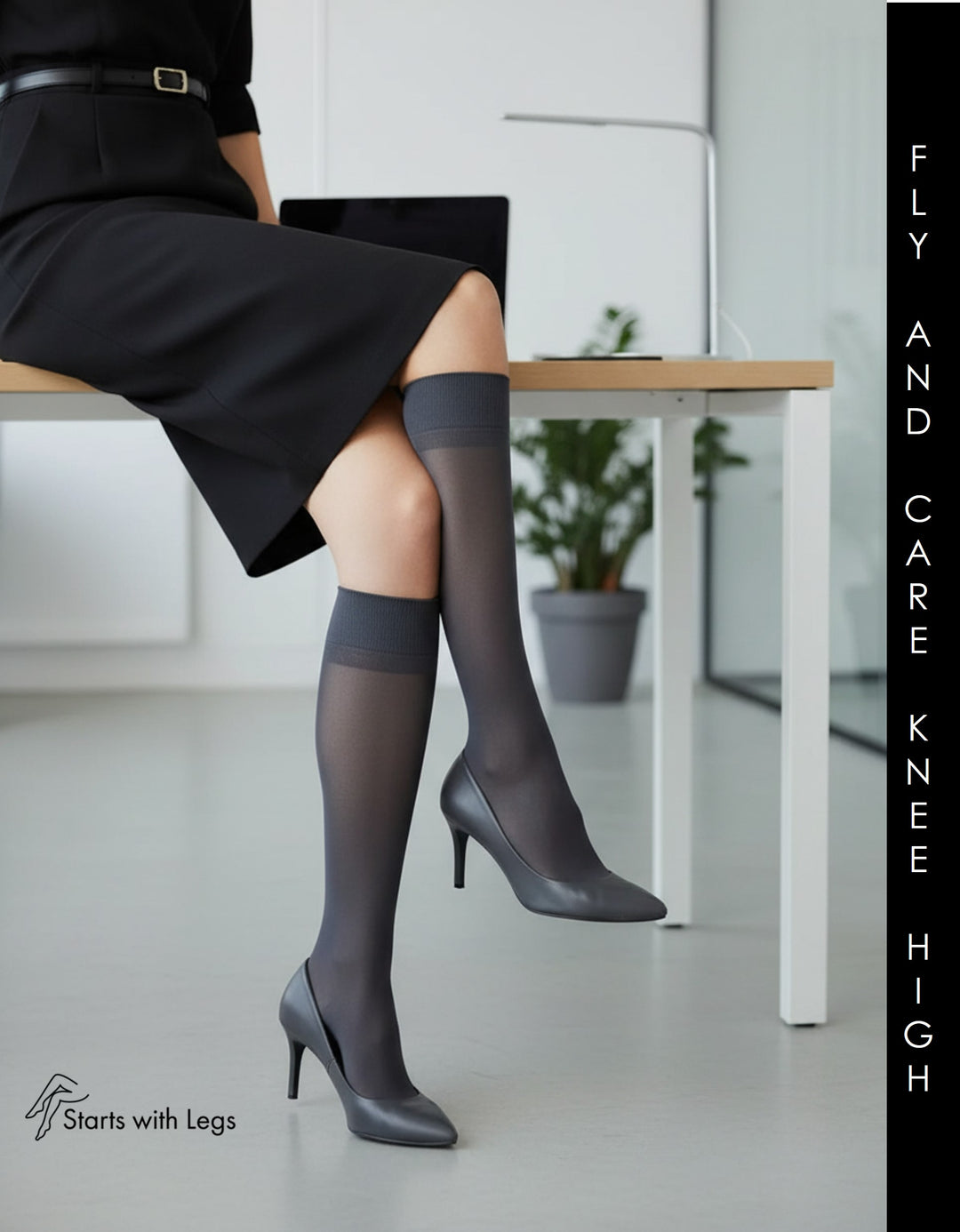 Kunert Fly &amp; Care 40 Supportive Knee High Graphite 19880 Sale