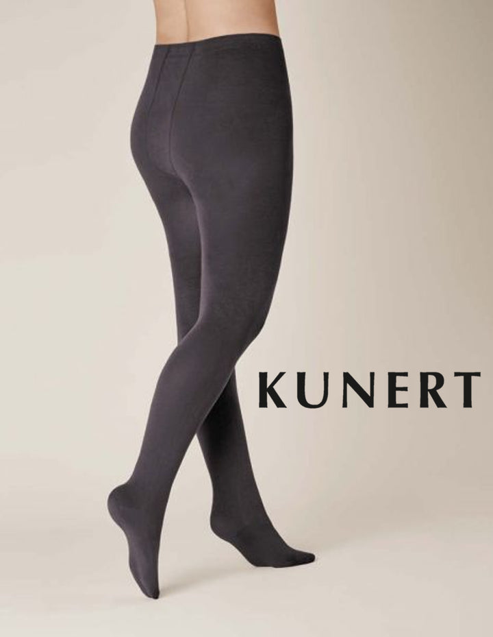 Kunert Plus Size Sensual Cotton Curvy Tights Anthracite 399500 Sale