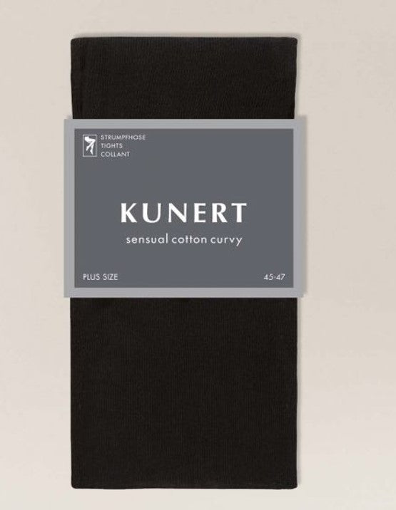 Kunert Plus Size Sensual Cotton Curvy Tights Anthracite 399500 Sale
