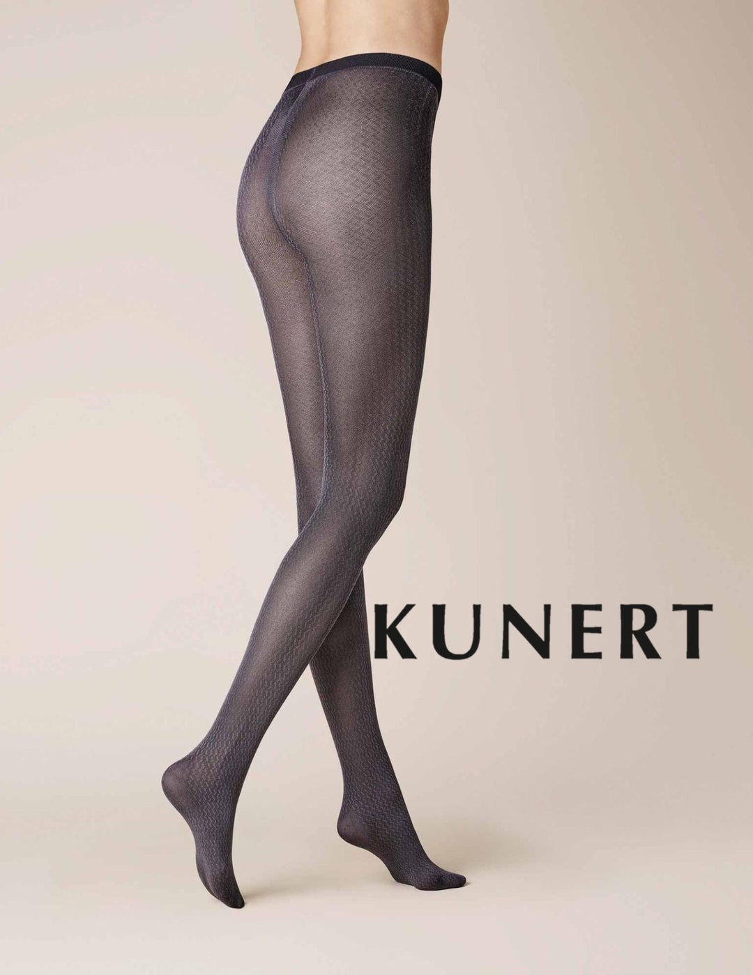 Kunert Fashion Zig Zag Tights Aubergine 374510 Sale