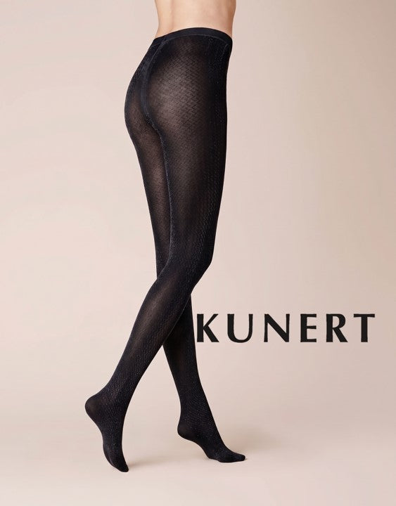 Kunert Fashion Zig Zag Tights Black 374510 Sale