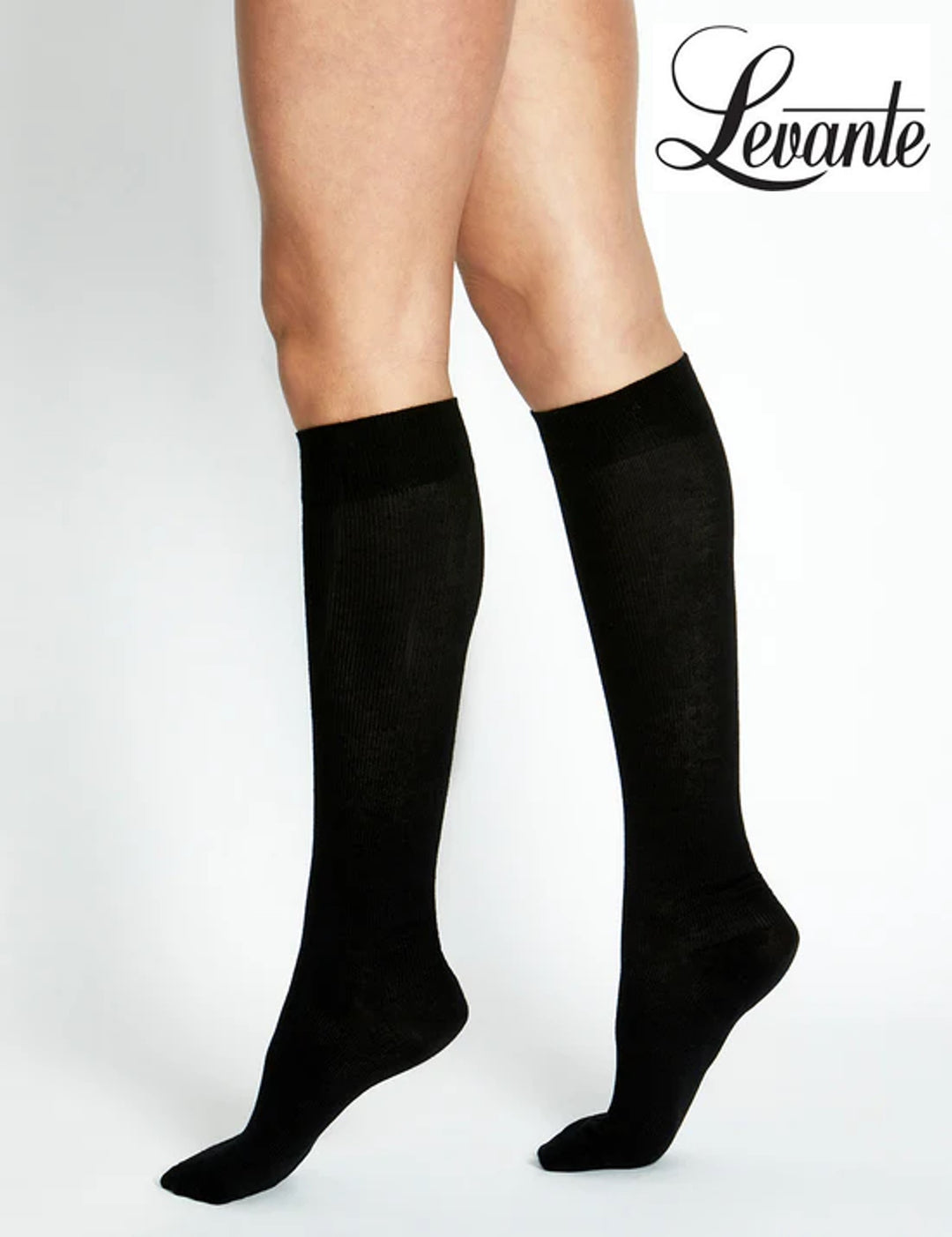 Levante Cotton Energia Therapeutix Compression Sock Black