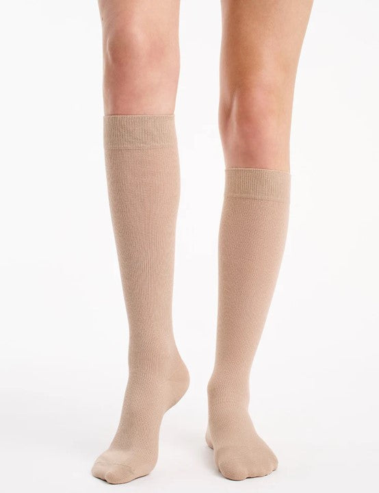 Levante Cotton Energia Therapeutix Compression Sock Natural