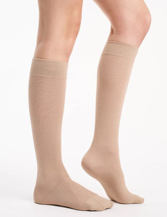 Levante Cotton Energia Therapeutix Compression Sock Natural