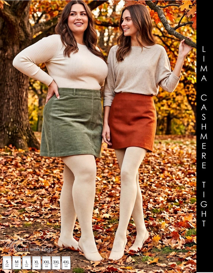 Cette Lima Cashmere Wool 150 Denier Tight Oyster White