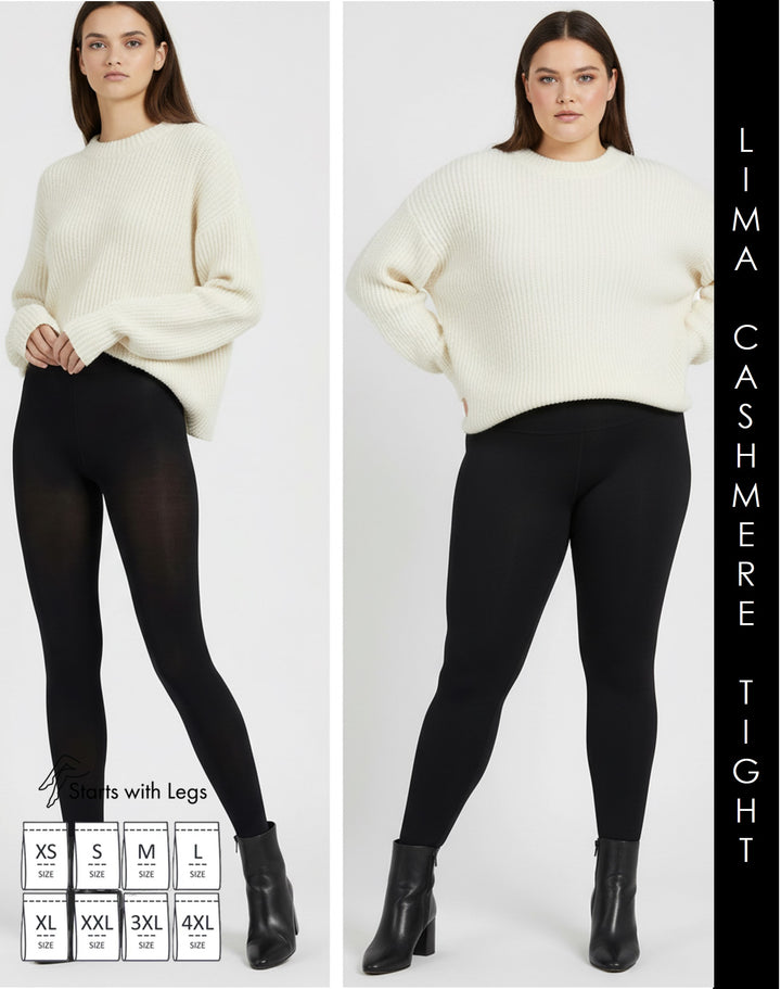 Cette Lima Cashmere Wool 150 Denier Tight Black