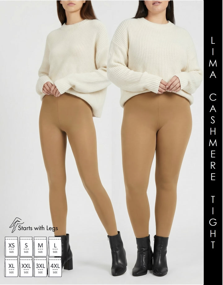 Cette Lima Cashmere Wool 150 Denier Tight Wood Smoke