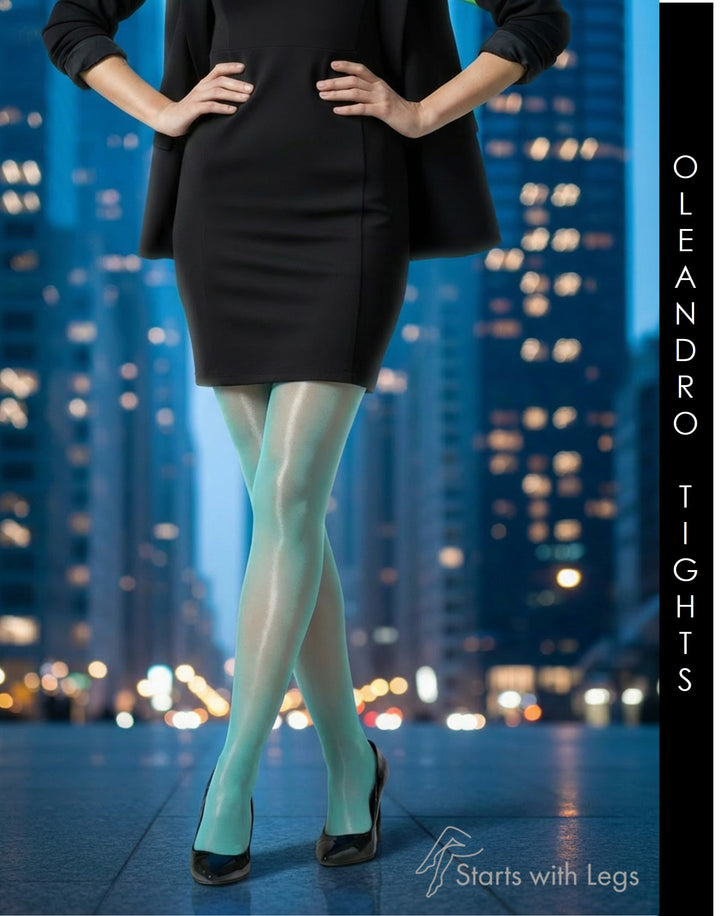 Trasparenze Oleandro 20 Denier Tights Acquamarine