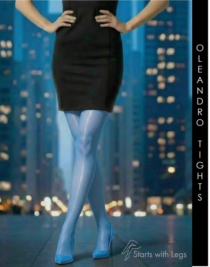 Trasparenze Oleandro 20 Denier Tights Azzurro