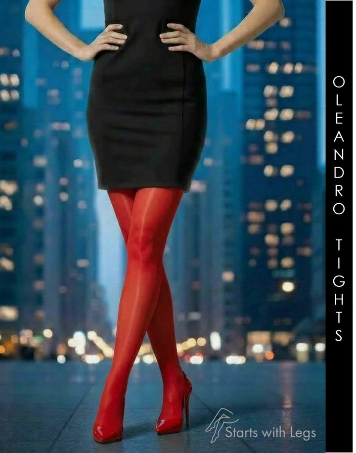 Trasparenze Oleandro 20 Denier Tights Rosso