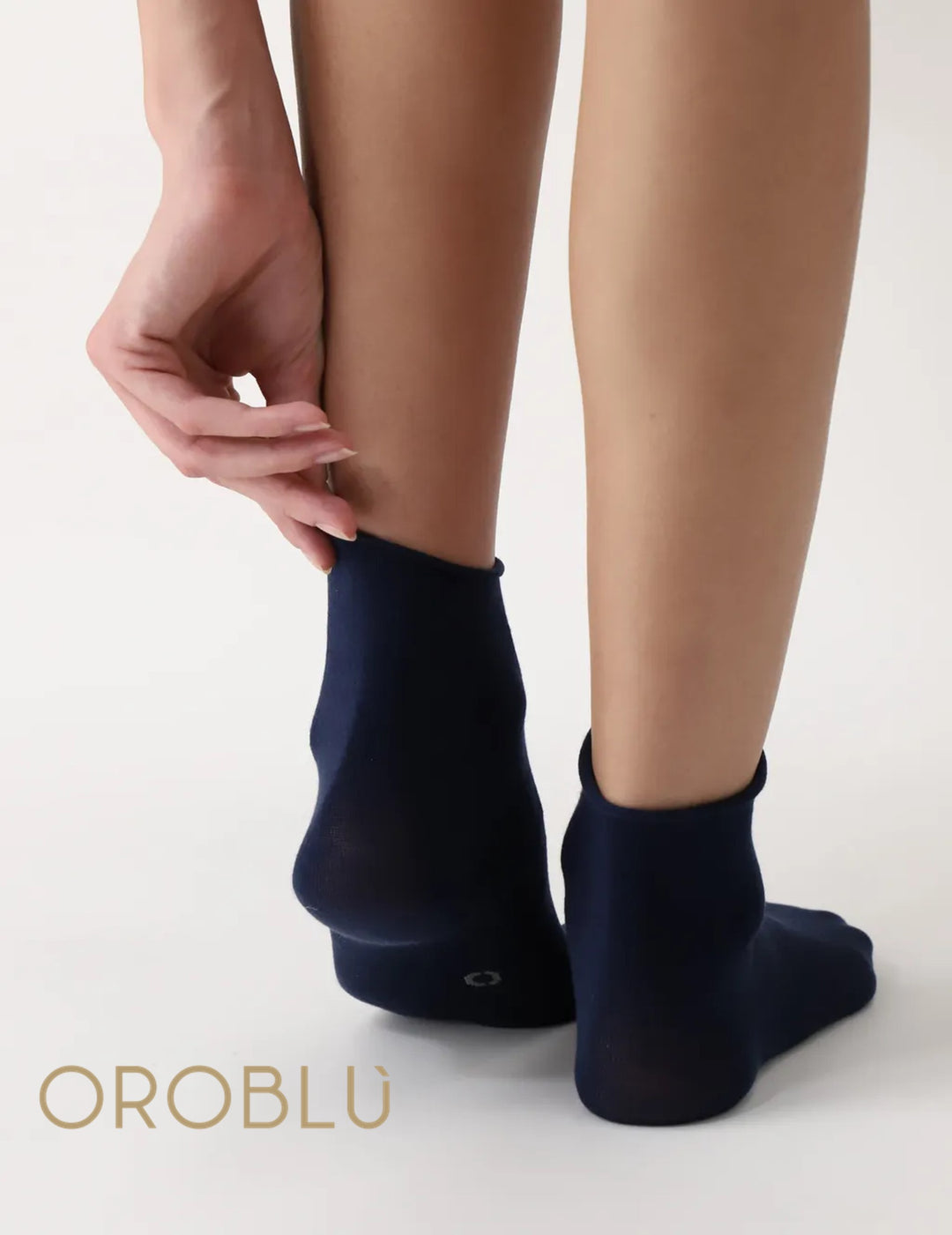 Oroblu Ankle Perfect Comfort Socks Blue VOBC67421 Sale