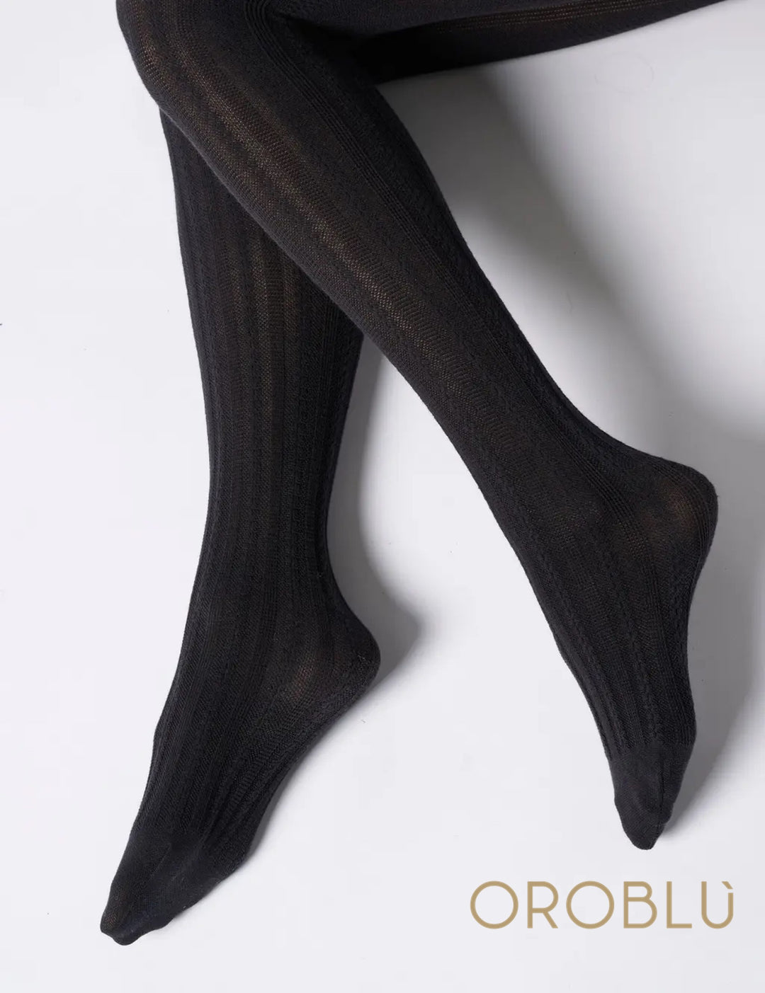 Oroblu Cotton Geometric Tight Black VOBC68250