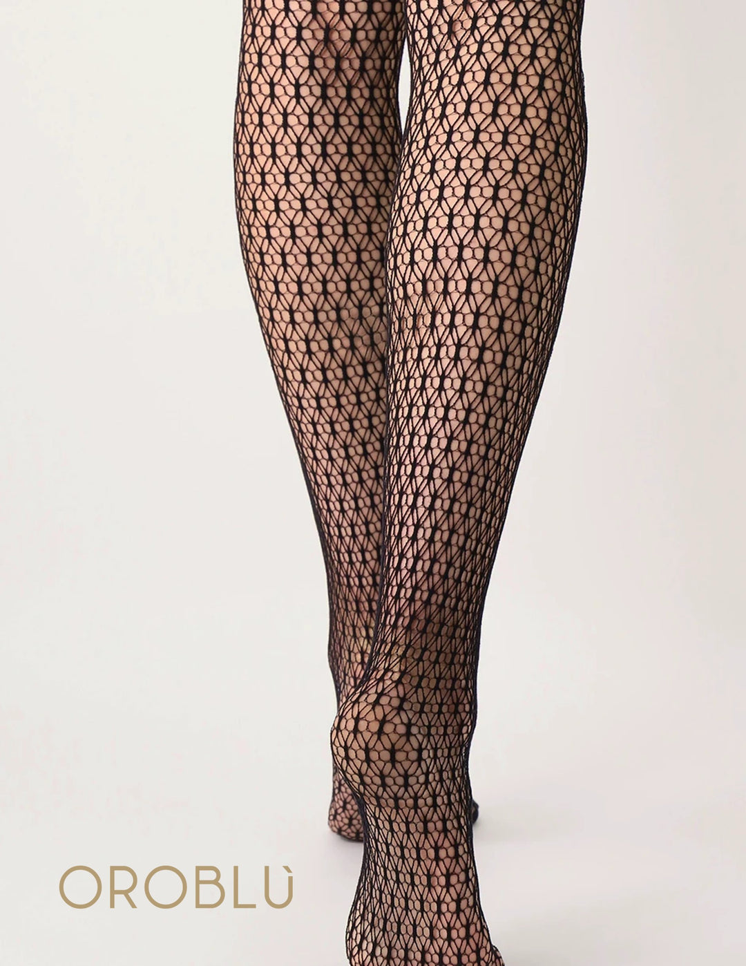 Oroblu Double Mesh Tights  Black VOBS68146 Sale