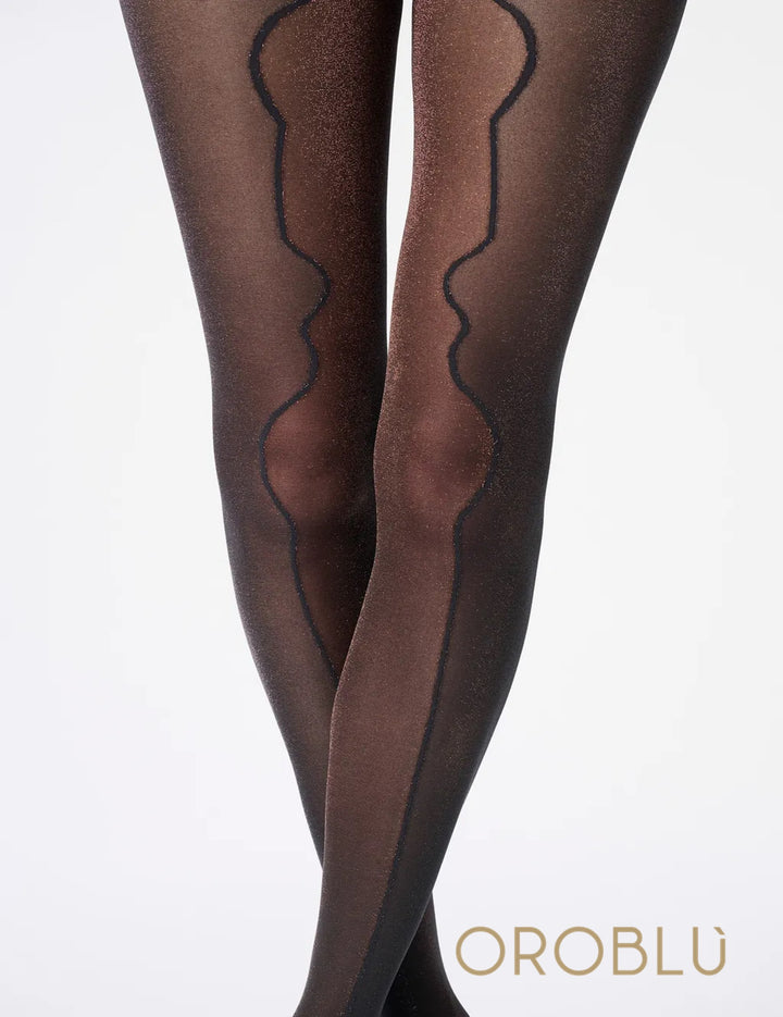 Oroblu Diamonds Dual Tight Black/Bronze VOBC68267 Sale