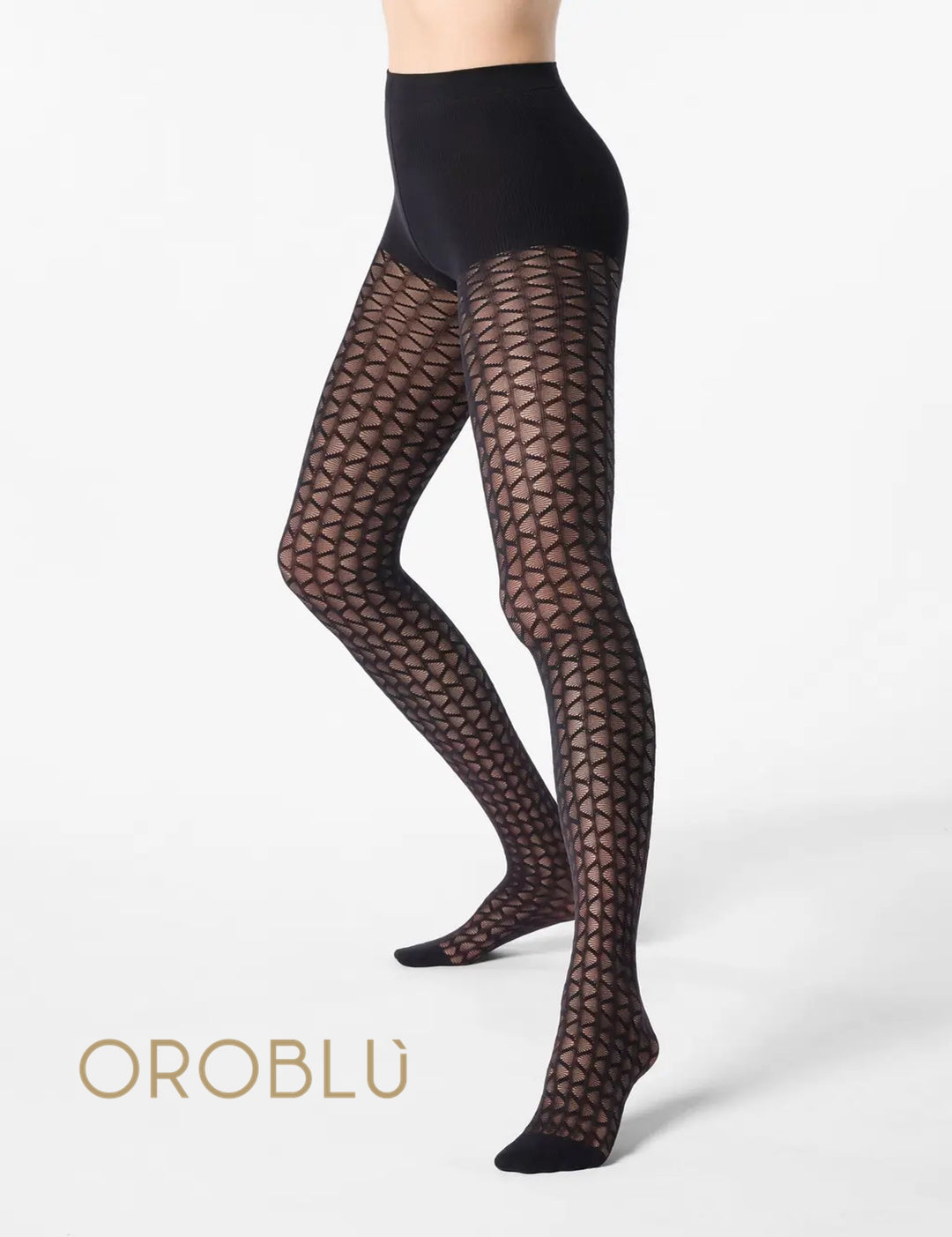 Oroblu Graphic Waves Tight VOBC68254 Black Sale