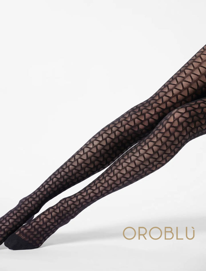 Oroblu Graphic Waves Tight VOBC68254 Black Sale